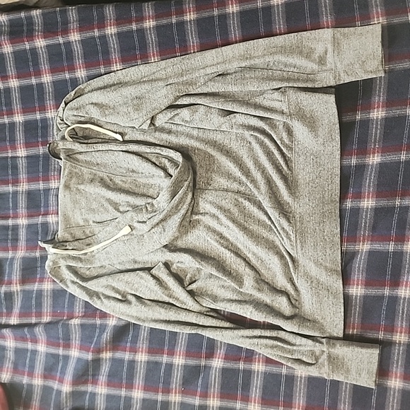 Gray women's Nike zip up hoodie - Picture 4 of 5